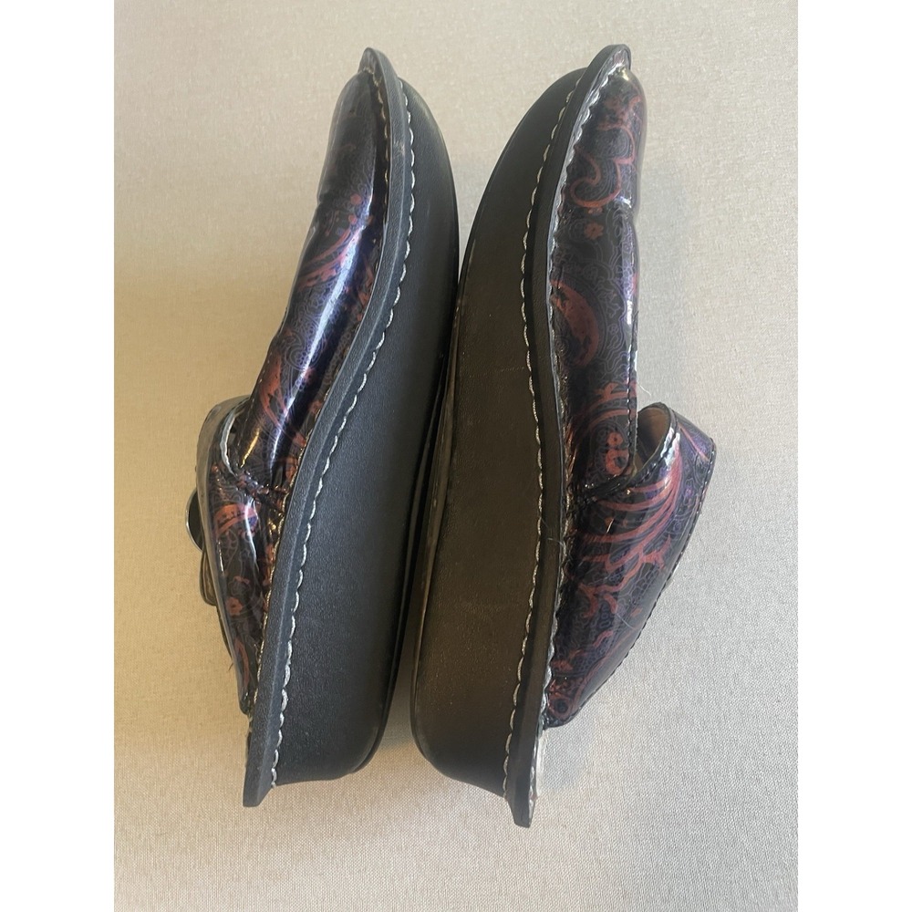 Alegria Leather‎ Paisley Mary Jane Mules 38 US 8 Leather Academia Platform Y2K - Picture 6 of 8